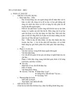 ÔN LUYỆN ĐỌC HIỂU