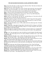 ÔN TẬP GIẢI BÀI TOÁN BẰNG CÁCH LẬP PHƯƠNG TRÌNH