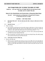 QUY PHẠM PHÂN CẤP VÀ ĐÓNG TÀU BIỂN VỎ THÉP