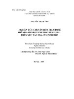 chuyển hóa fructose thành 5 hydroxylmethylfufural trên xúc tác SBA 15 sunfo hóa