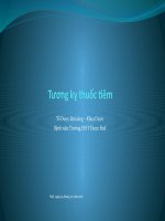 Tương kỵ thuốc tiêm