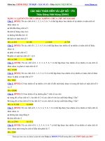 CÁC BÀI TOÁN ĐẾM VÀ LẬP SỐ  – P3