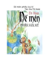 Dế mèn phiêu lưu kí- Tô Hoài