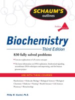 Schaums Outline of Biochemistry, Third Edition (Schaums Outlines)  Philip Kuchel and Simon EasterbrookSmith