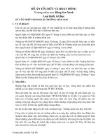 DE AN TỔ CHỨC VÀ HOẠT ĐỘNG TRƯỜNG MẦM NON