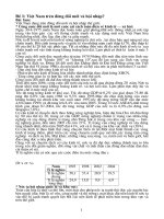 Tổng hợp tất cả các đề lý thuyết và bài tập địa lý