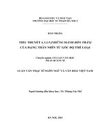 Tiểu thuyết 3 3 3 9 những mảnh hồn trần của đặng thân nhìn từ góc độ thể loại (LV01784)