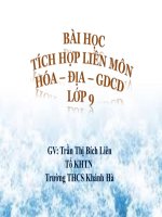 bài giảng tích hợp liên môn hóa học 9 bài 18  NHÔM