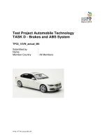 TASK d   BRAKES and ABS SYSTEM 