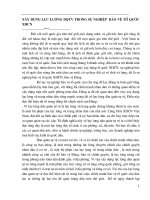 xây dựng LựC LƯợNG DQTV TRONG sự nghiệp BảO Vệ Tổ QUốC XHCN