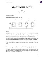 Tổng quan Mạch ghi dịch