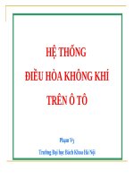 HỆ THỐNG ĐIỀU HÒA KHÔNG KHÍ TRÊN Ô TÔ