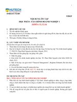 noi dung on tap tai chinh doanh nhiep