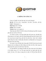 Tiểu luận egame và quan hệ công chúng