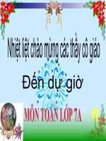 bài giảng tích hợp liên môn toán 7 bài một số bài toán về đại lượng tỉ lệ nghịch 