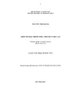 Một số đặc điểm tiểu thuyết chu lai (LV00586) 