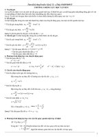 Lý thuyết chương 1 dao động điều hòa và sóng cơ  Vật lý  12