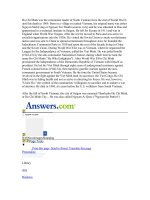 Ho chi minh was the communist leader of north vietnam from the end of world war II until his death in 1969 