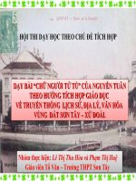 bài giảng liên môn tích hợp ngữ văn 11 bài chữ người tử tù 