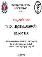 Thuốc chẹn beta giao cảm trong y học