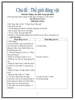 Giao an 4 tuoi chu de dong vat