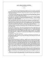 TIỂU LUẬN QUÂN SỰ - LỰC LƯỢNG PHÒNG KHÔNG