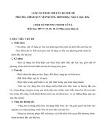 GIÁO án THEO CHUYÊN đề CHỦ đề PHƯƠNG TRÌNH QUY về PHƯƠNG TRÌNH bậc NHẤT bậc HAI 