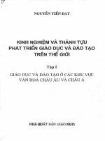 Kinh nghiệm và thành tựu phát triển giáo dục và đào tạo trên thế giới tập 1 giáo dục và đào tạo ở khu vực văn hóa châu âu và châu á 