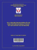 xử lý ảnh siêu âm gan không gây hại bằng phép biến đổi wavelet packet kết hợp support vector machine 