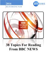 38 Topics For IELTS Reading BBC NEWS