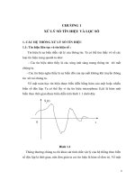 CHƯƠNG 1  XỬ LÝ SỐ TÍN HIỆU VÀ LỌC SỐ