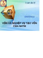 Bài giảng Vốn và nghiệp vụ tạo vốn của NHTM