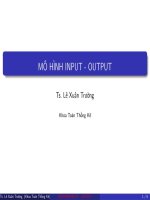 Bài giảng môn đại số tuyến tính