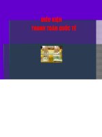 Bài giảng Điều kiện thanh toán quốc tế  Tài liệu , ebooks, luận văn