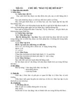 giáo án tích hợp liên môn sinh học 8 CHỦ đề “bảo vệ hệ hô hấp 