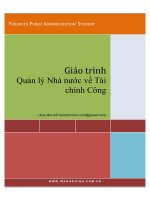 giao trinh quan ly nha nuoc ve tai chinh cong