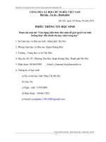 Vận dụng kiến thức liên môn để giải quyết các tình huống thực tiễn môn giáo dục công dân 8 bài 15 phòng ngừa tai nạn vũ khí, cháy, nổ và các chất độc hại 