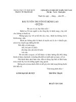 Bài tuyên truyền bệnh lao