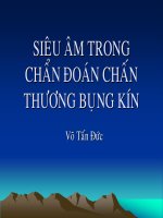 SIÊU ÂM CHẨN ĐOÁN CHẤN THƯƠNG BỤNG KÍN