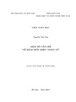 MỘT số vấn đề về hàm đơn điệu TOÁN tử 