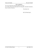 Các giải pháp nâng cao chất lượng cho vay trung – dài hạn tại Chi nhánh Ngân hàng đầu tư và phát triển Thăng Long