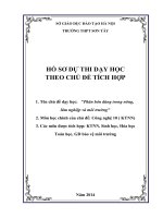 tích hợp liên môn công nghệ 10 chủ đề phân bón dùng trong nông, lâm nghiệp và môi trường 