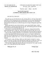 Bài tuyên truyền tiêu chảy cấp