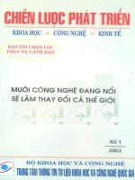 Mười công nghệ đang nổi sẽ làm thay đổi cả thế giới
