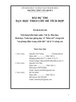 tích hợp liên môn vật lý 11  bài “sự phóng điện trong chất khí  