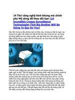 Tiếng việt 14 Thứ công nghệ mà nước Mỹ dùng để giám sát