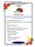 VẬN DỤNG KIẾN THỨC LIÊN môn để GIẢI QUYẾT các TÌNH HUỐNG (sinh học 8) bảo vệ sức khoẻ trong mùa đông