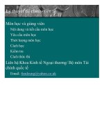 Bài giảng Lý thuyết tài chính tiền tệ