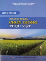 GIÁO TRÌNH cơ sở DI TRUYỀN CHỌN GIỐNG vật NUÔI 