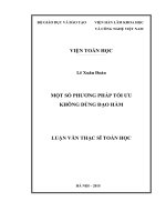 Một số phương pháp tối ưu không dùng đạo hàm